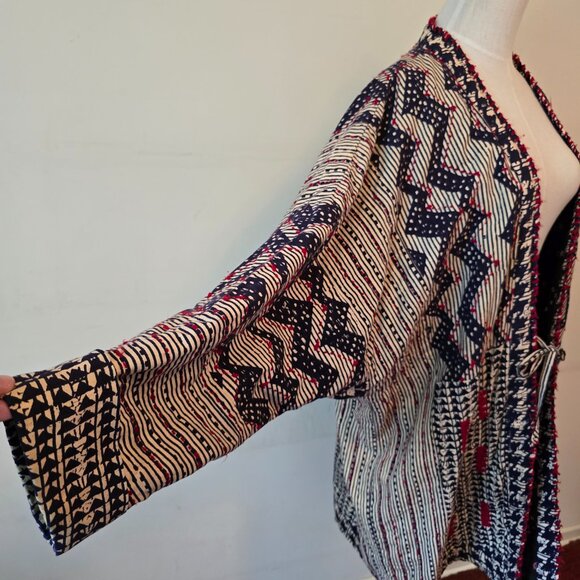 Bridgehead x C.C. Shroff Self-Help Centre - Vintage Tie Jacket with Embroidery - Picture 3 of 13